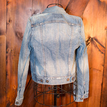 Load image into Gallery viewer, Light wash Levi&#39;s Jacket Customized by you with Patches, Paint and Embroidery