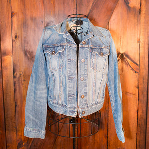 Light wash Levi's Jacket Customized by you with Patches, Paint and Embroidery