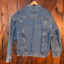 Load image into Gallery viewer, Medium Wash Levi&#39;s Trucker Customized by you with Patches, Paint and Embroidery