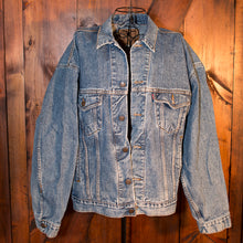 Load image into Gallery viewer, Medium Wash Levi&#39;s Trucker Customized by you with Patches, Paint and Embroidery