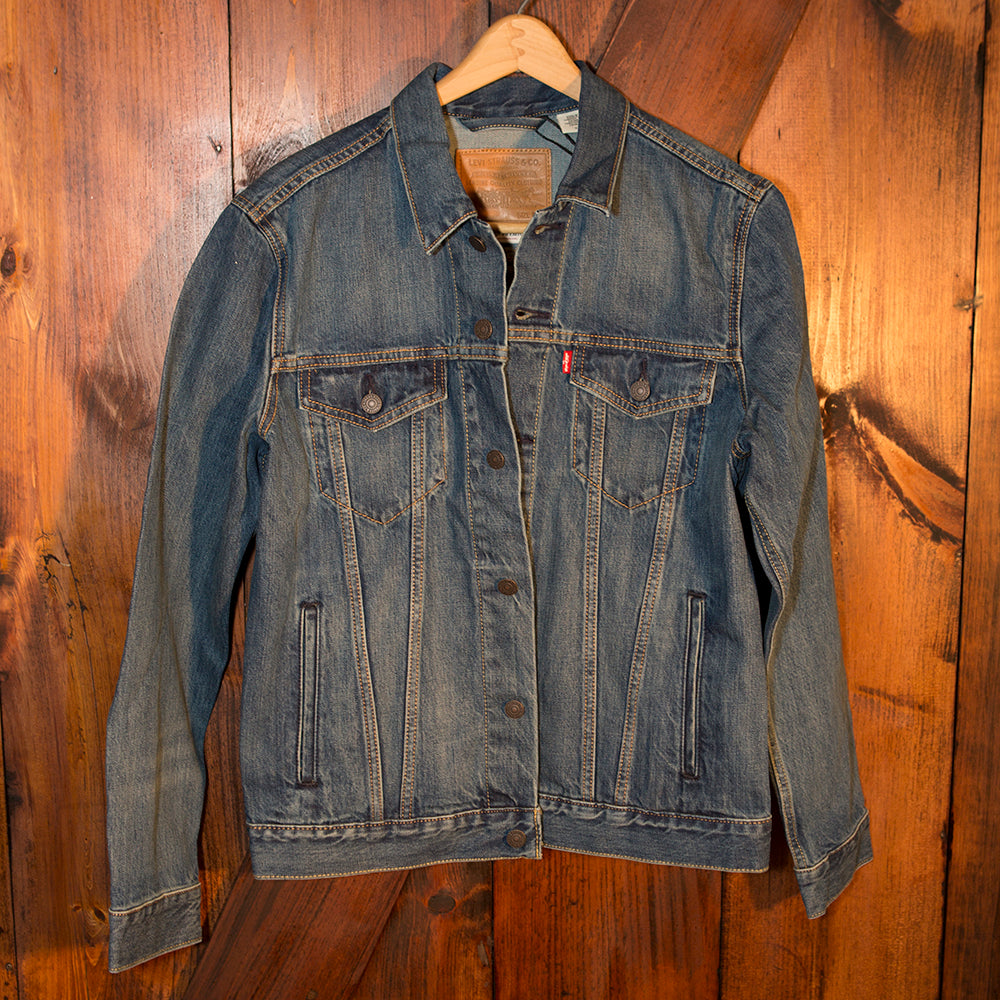 Original Trucker Jacket - Men's Shelf Blue Customized by you with Patches, Paint and Embroidery