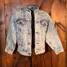 Load image into Gallery viewer, Vintage Acid Wash Levis Trucker Customized by you with Patches, Paint and Embroidery