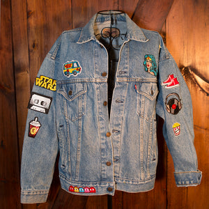 Retro Vibes Patched Vintage Levis Trucker Jacket