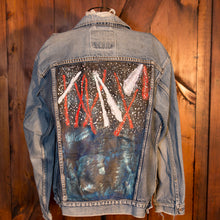 Load image into Gallery viewer, Cosmic Light Hand Painted Vintage Levis Trucker Jacket