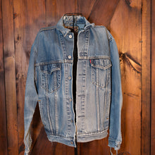 Load image into Gallery viewer, Cosmic Light Hand Painted Vintage Levis Trucker Jacket