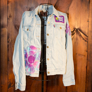 Crazy Daisy Patched Vintage Levis Trucker Jacket